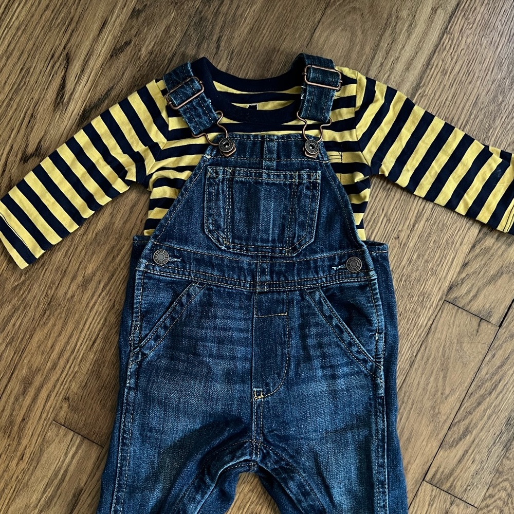 Baby Gap Overalls & Onesie Set (3-6 months)
